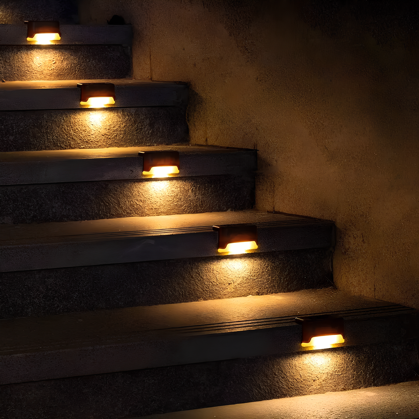 Solar Energy Stair Lighting - SoliStep-Brown-8-Nora Luxe