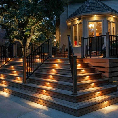 Solar Energy Stair Lighting - SoliStep-Brown-8-Nora Luxe
