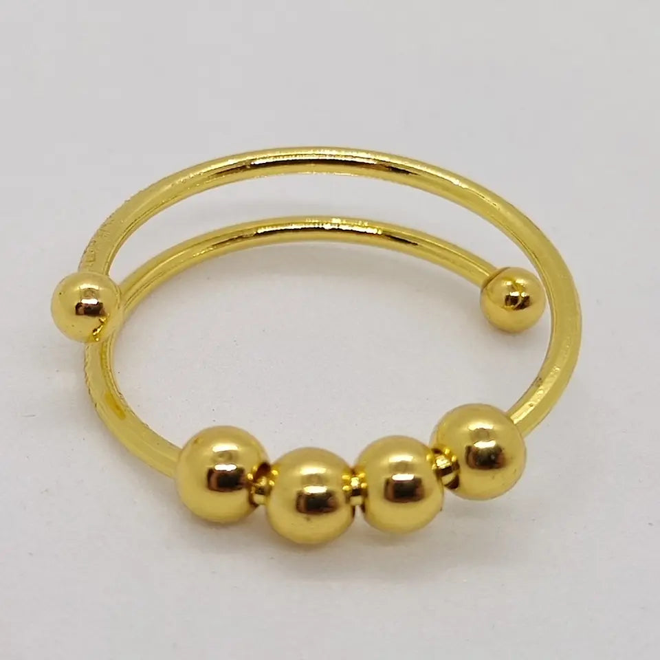 Soothing Anti-Stress Ring - Serena-Gold-Nora Luxe