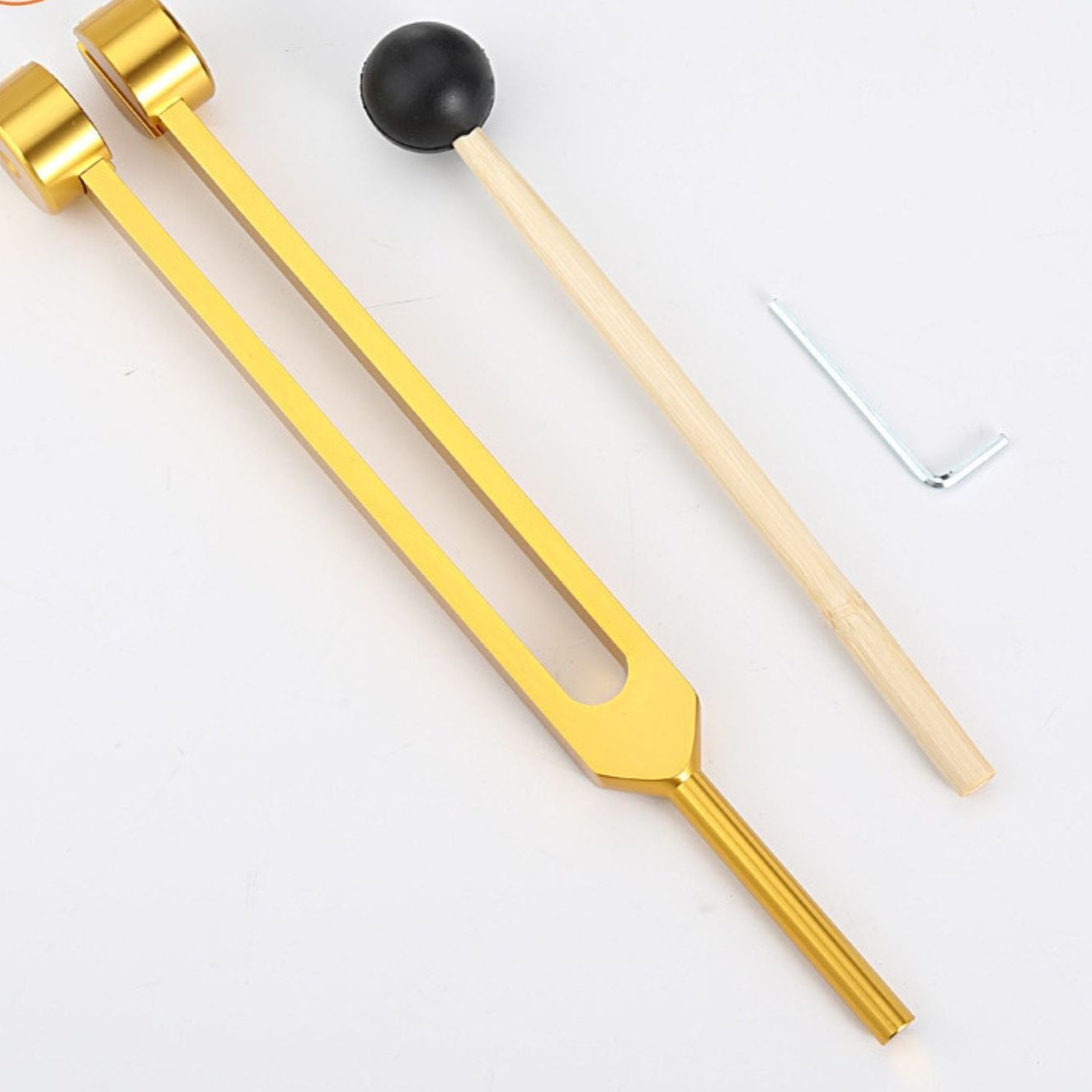 Sound Therapy for Inner Peace - TranquilTone Tuning Forks-Golden round cup (8.46 in)-Nora Luxe