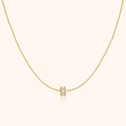 Sparkling Circle Necklace - Valerie-Gold-Nora Luxe