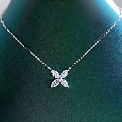 Sparkling Moissanite Eye Necklace | Full Cut Jewellery-Yellow-Nora Luxe