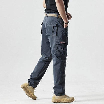 Sporty Men's Cargo Trousers - Max-Olive Green-30-Nora Luxe