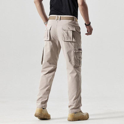 Sporty Men's Cargo Trousers - Max-Olive Green-30-Nora Luxe
