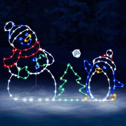 Colorful Flashing Snowglobe Lamp