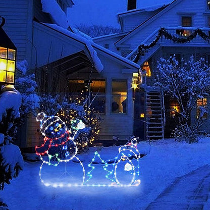 Colorful Flashing Snowglobe Lamp