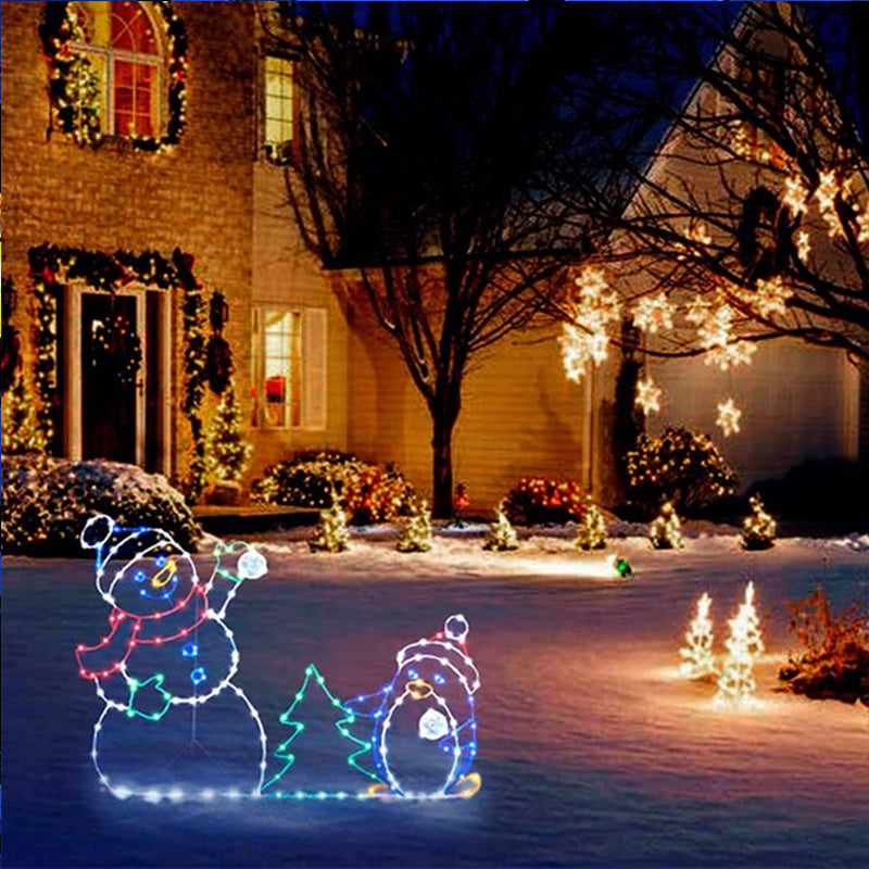 Colorful Flashing Snowglobe Lamp