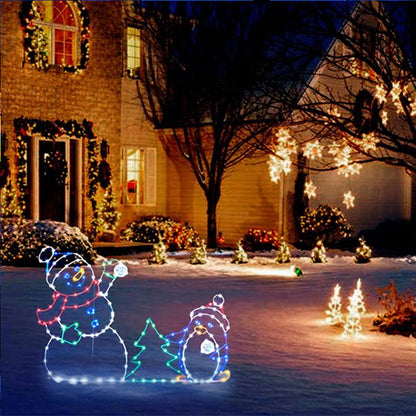 Colorful Flashing Snowglobe Lamp