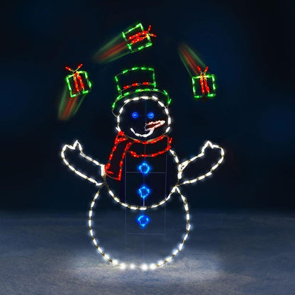 Colorful Flashing Snowglobe Lamp