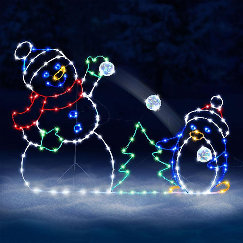 Colorful Flashing Snowglobe Lamp - Pexav