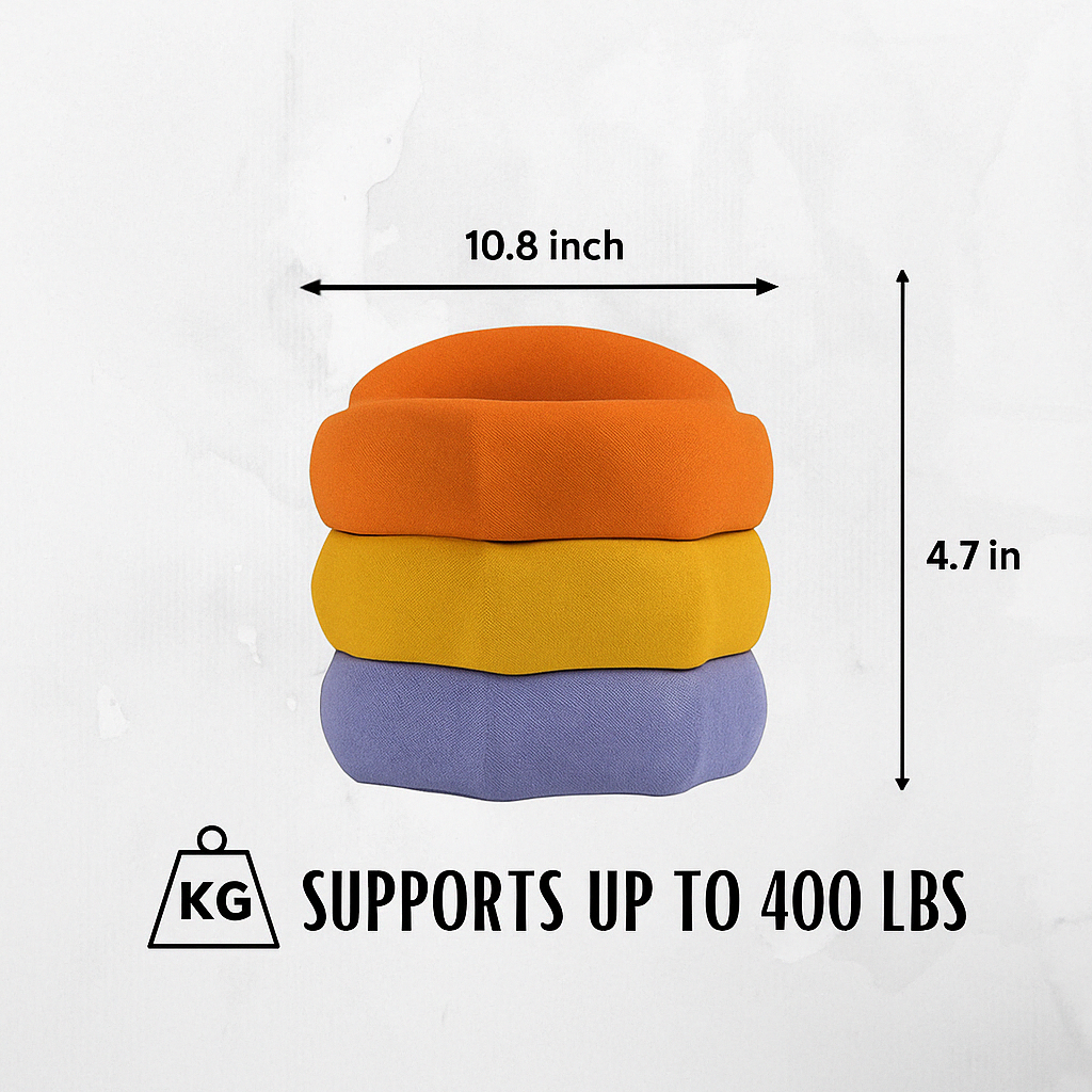 Stackable Stacking Stones for Creative Play and Balance - StepJoy-Red-Nora Luxe