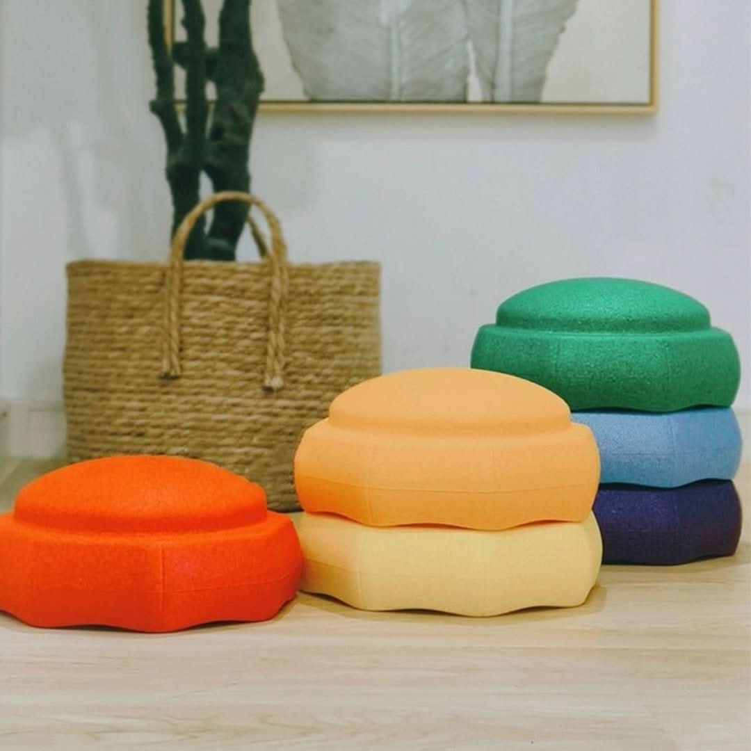 Colorful Wooden Balance Blocks for Kids - Pexav