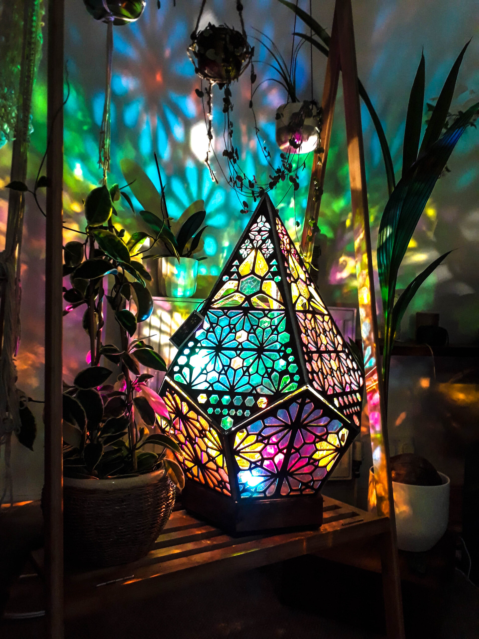 Colorful Glass Effect LED Desk Lamp - Pexav