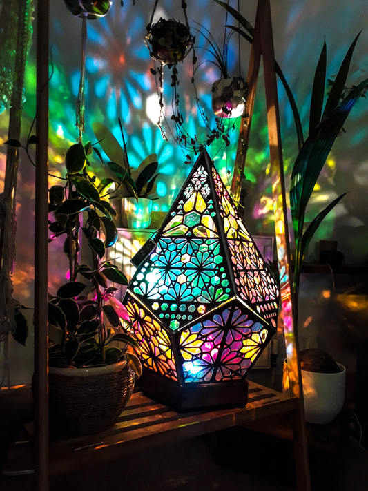 Colorful Glass Effect LED Desk Lamp - Pexav
