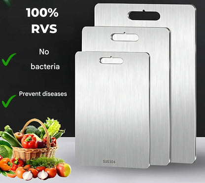 Stainless Steel Cutting Board - ChefGuard-XS (5.91x9.84 in)-Nora Luxe