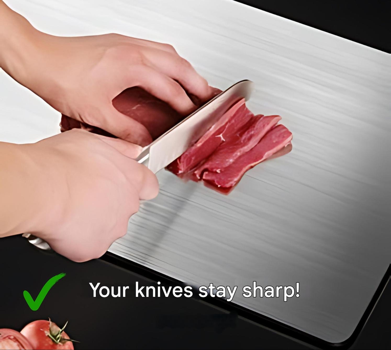 Stainless Steel Cutting Board - ChefGuard-XS (5.91x9.84 in)-Nora Luxe