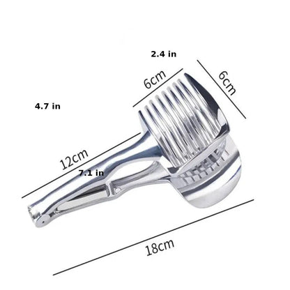 Stainless Steel Fruit and Vegetable Slicer - SliceEase-Nora Luxe
