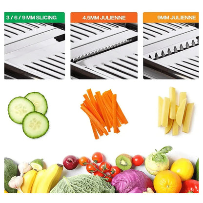 Stainless Steel Mandoline - PrecisionSlice-Nora Luxe
