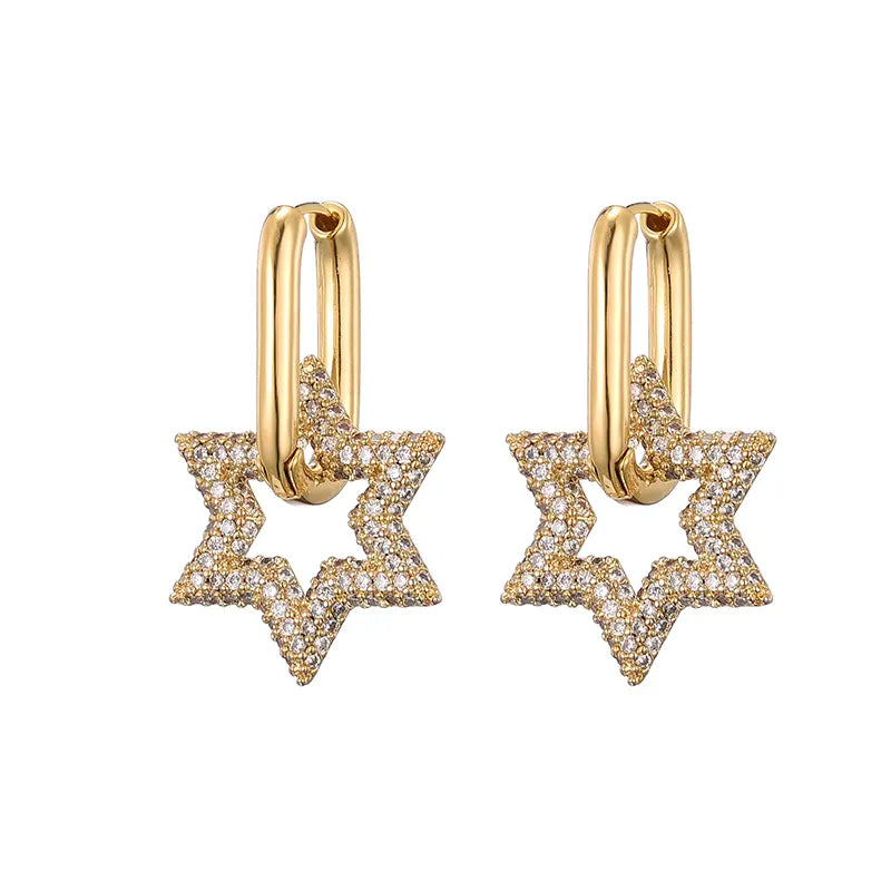 Shining Crystal Drop Earrings | Fashionable Ladies Jewellery - Pexav