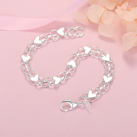 Timeless Silver Love Bracelet - Pexav