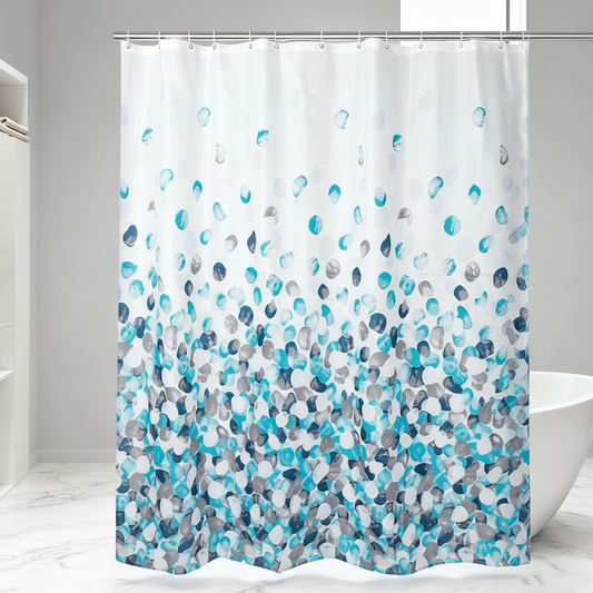 Waterproof Bathroom Curtain with Easy Hang Hooks - Pexav