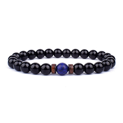 Stone Bracelet | Natural Gemstone Jewellery | Women's Fashion Accessory-Blue Crystal-S-17cm-Nora Luxe
