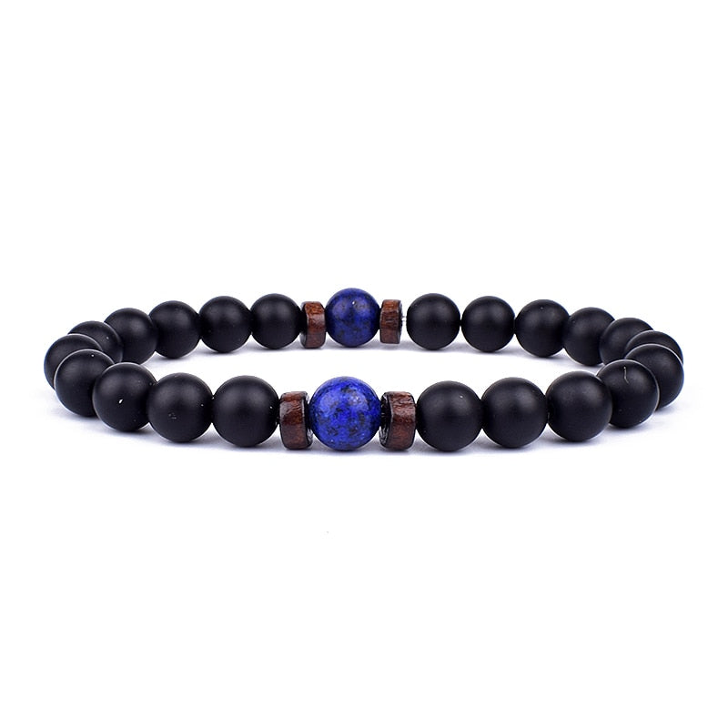 Stone Bracelet | Natural Gemstone Jewellery | Women's Fashion Accessory-Double Ocean-S-17cm-Nora Luxe