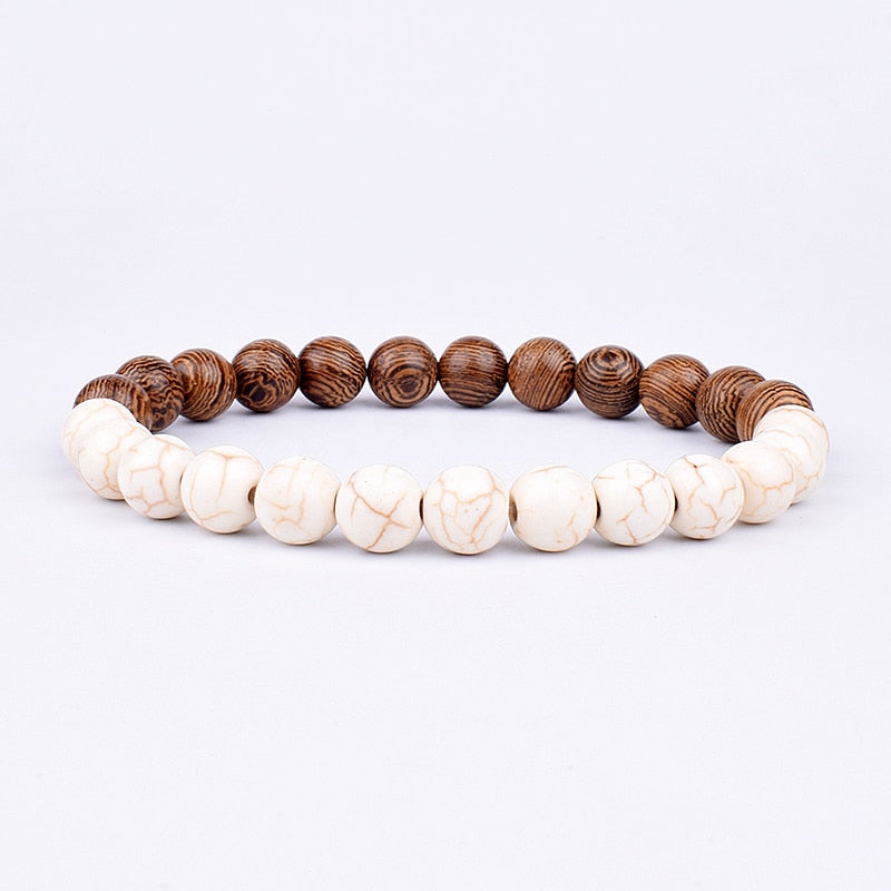 Stone Bracelet | Natural Gemstone Jewellery | Women's Fashion Accessory-Mega Black-S-17cm-Nora Luxe