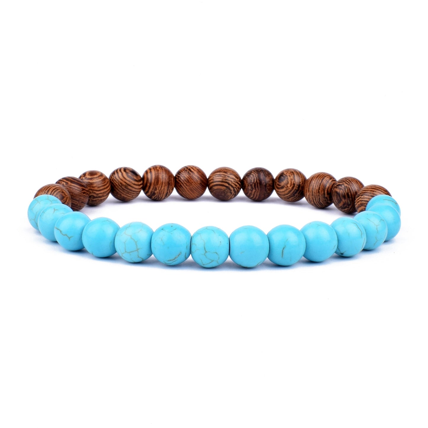 Stone Bracelet | Natural Gemstone Jewellery | Women's Fashion Accessory-Mega Black-S-17cm-Nora Luxe
