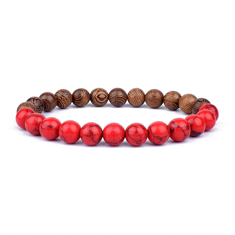 Stone Bracelet | Natural Gemstone Jewellery | Women's Fashion Accessory-Mega Black-S-17cm-Nora Luxe