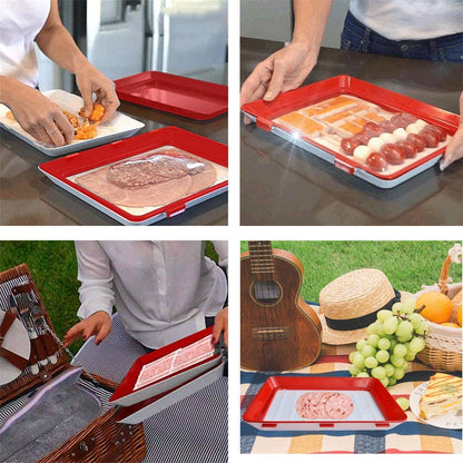 Storage Board - FreshSeal Tray-Red-Nora Luxe