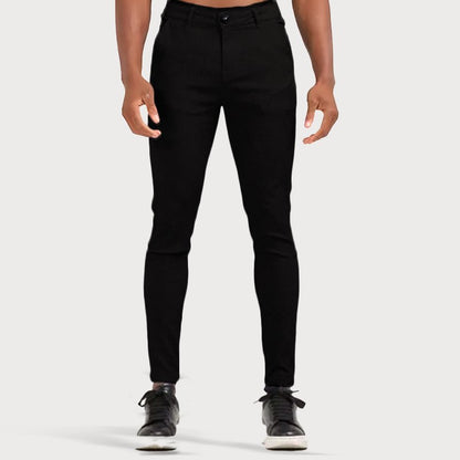 Stretch Men’s Trousers - Oliver-Black-28-Nora Luxe