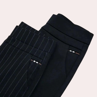Stretchable Ladies' Trousers for Optimal Comfort - Mira-Black-M-Nora Luxe