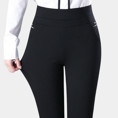 Comfortable Fit Women's Stretch Trousers - Pexav