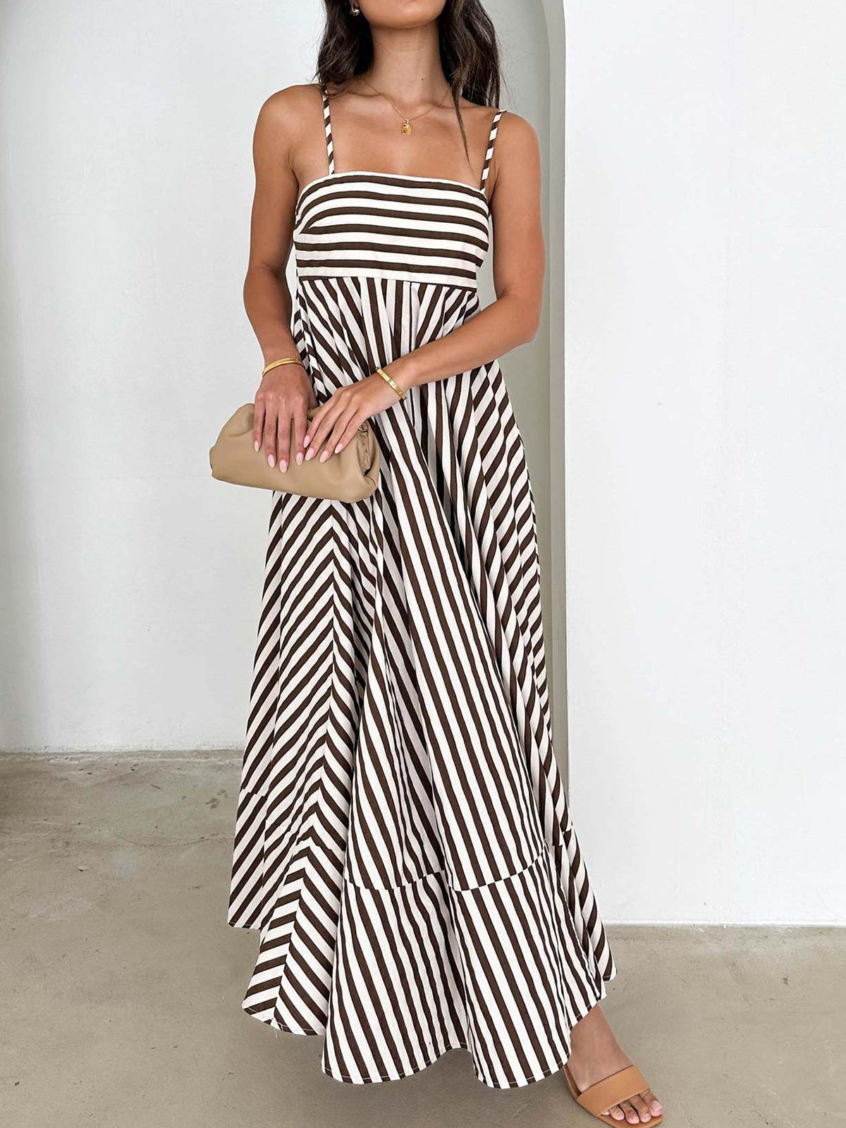 Casual Floral Maxi Summer Dress - Pexav