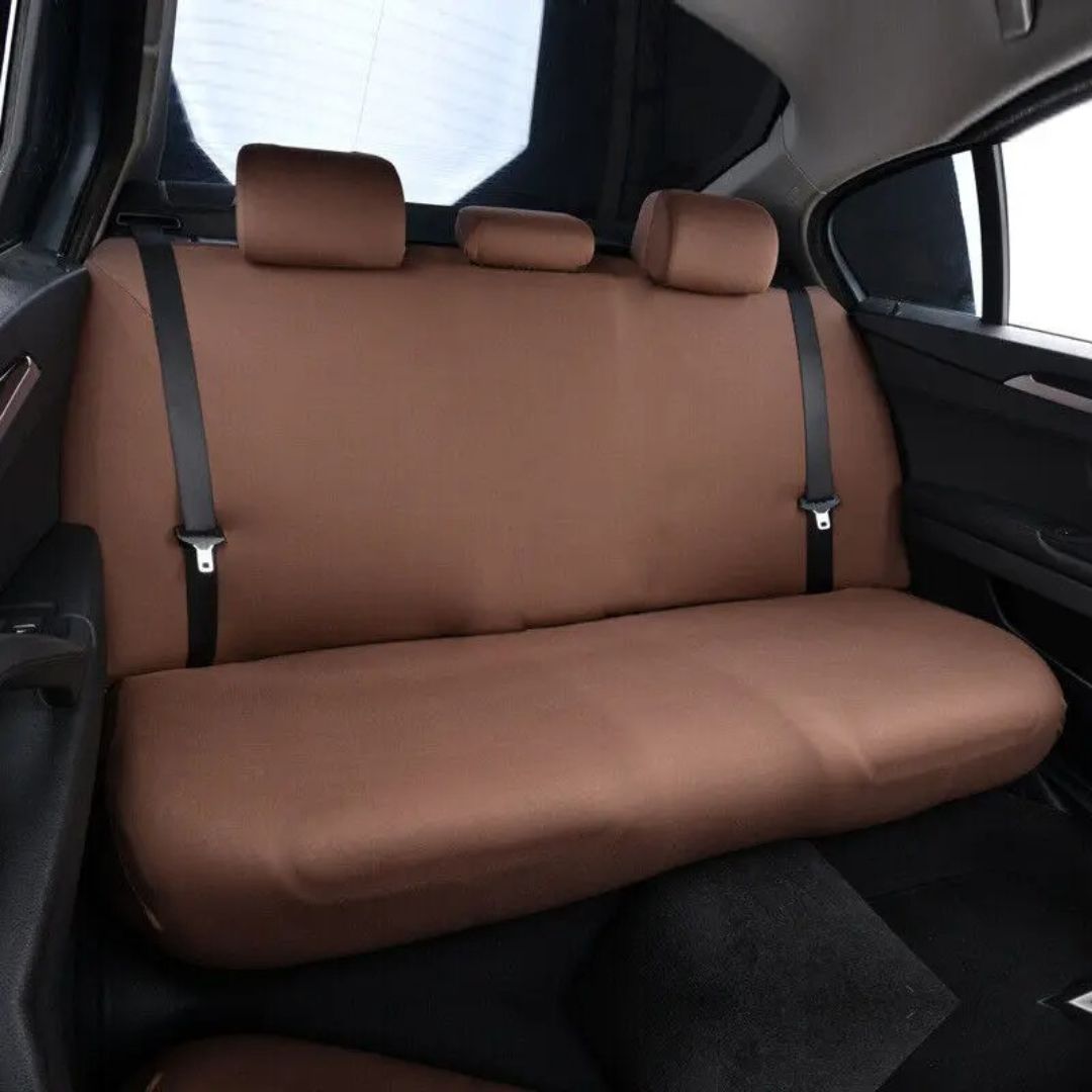 Strong Dog Car Back Seat Cover - BarkGuard-Brown-Nora Luxe