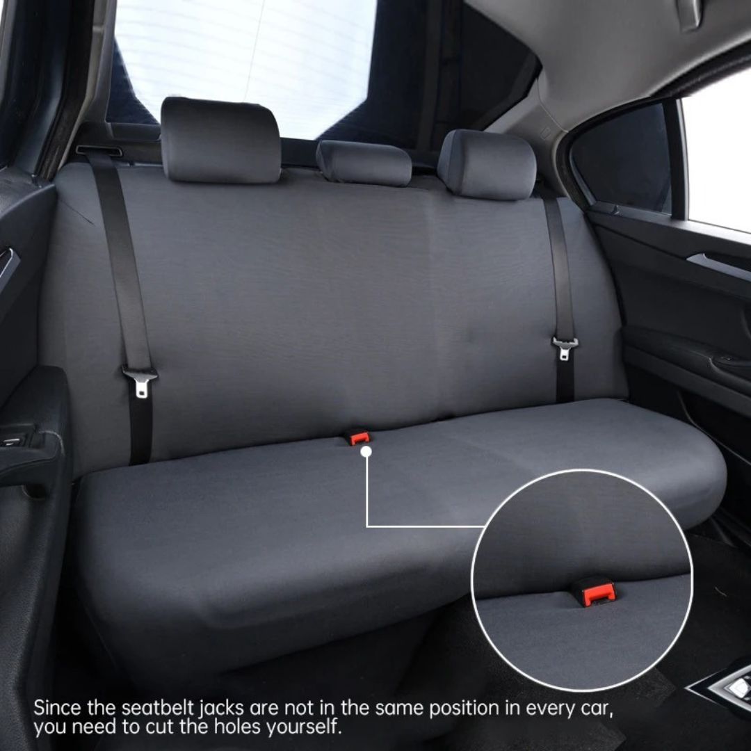 Strong Dog Car Back Seat Cover - BarkGuard-Light Gray-Nora Luxe