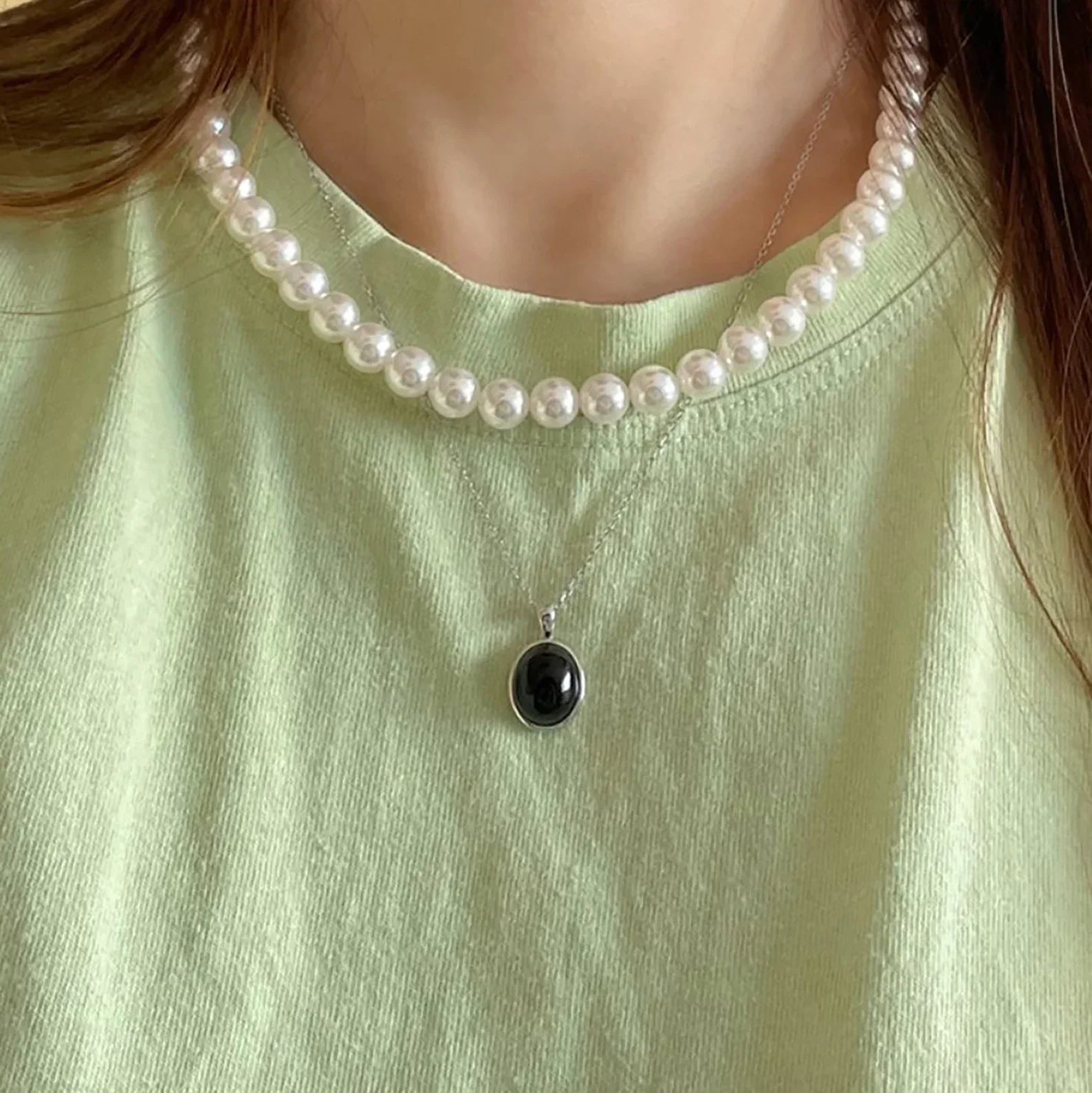 Stunning Black Opal Necklace-Nora Luxe