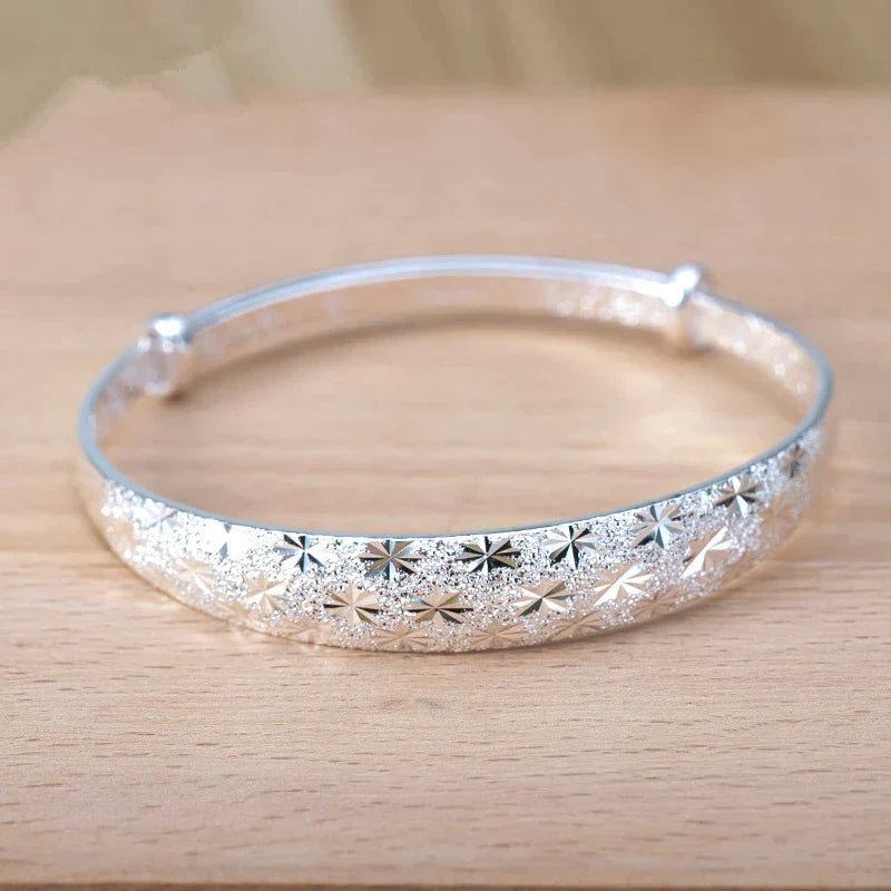 Stunning Star-Shaped Silver Bracelet-Nora Luxe