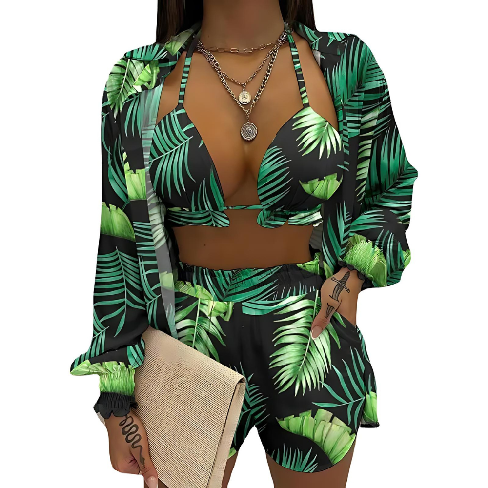 Beachy 3-Piece Summer Swim Set - Pexav