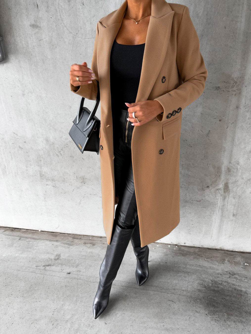 Stylish and Comfortable Ladies' Coat - Vivienne-Pink-S-Nora Luxe
