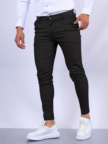 Stylish and Comfortable Men's Chino - Noah-Black-S-Nora Luxe