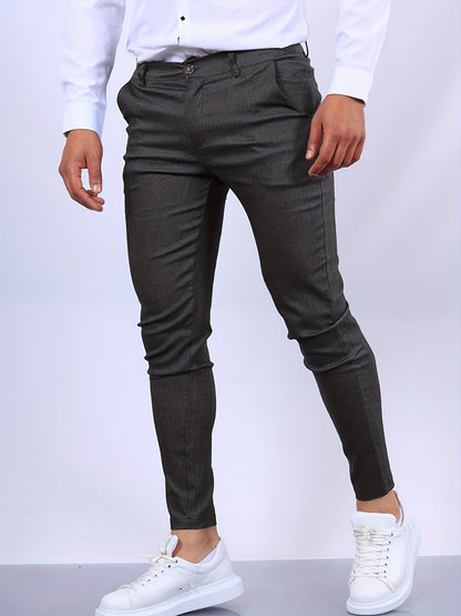 Stylish and Comfortable Men's Chino - Noah-Dark Gray-S-Nora Luxe