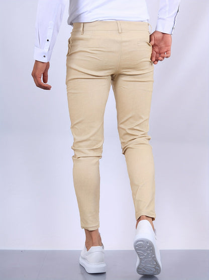 Stylish and Comfortable Men's Chino - Noah-White-S-Nora Luxe