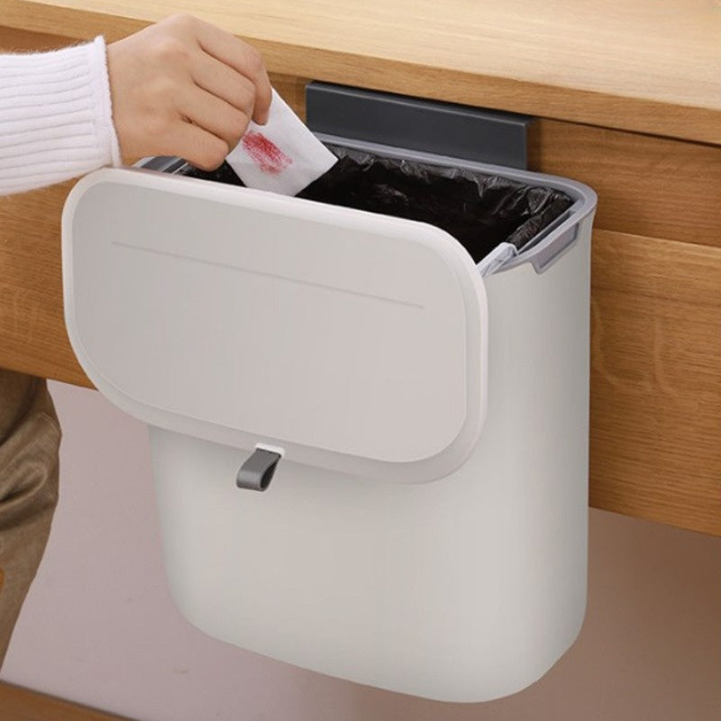 Space Saving Slim Kitchen Trash Can - Pexav