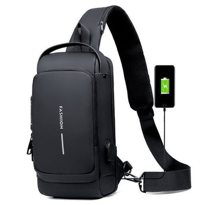 Stylish Anti-Theft Crossbody Bag - Nina-Black-Nora Luxe