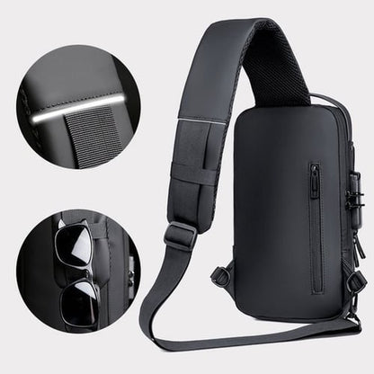 Stylish Anti-Theft Crossbody Bag - Nina-Black-Nora Luxe