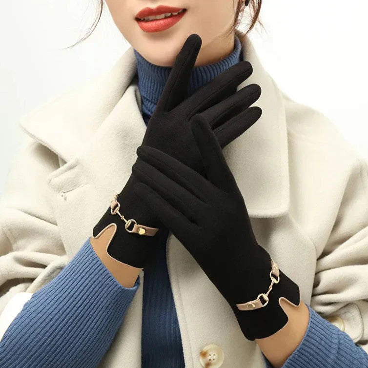 Warm Cozy Winter Gloves for Ladies - Pexav