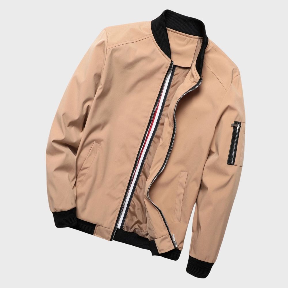 Stylish Bomber Jacket for Men - Rafa-Blue-M-Nora Luxe