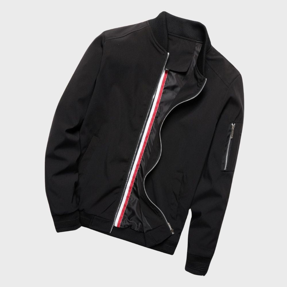 Stylish Bomber Jacket for Men - Rafa-Blue-M-Nora Luxe